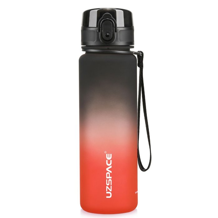 Botellin Tritan colorful-Negro/rojo 500ml