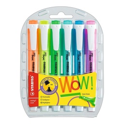 Marcador stabilo swing cool 6 colores pastel
